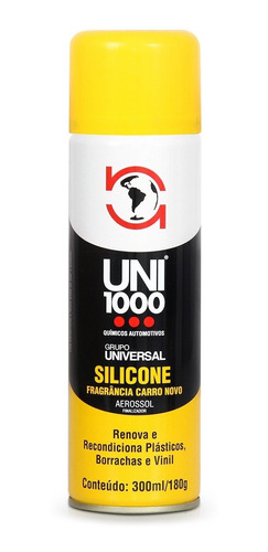 Silicone Spray Lubrificante Carro 300ml Carro Novo Uni1000