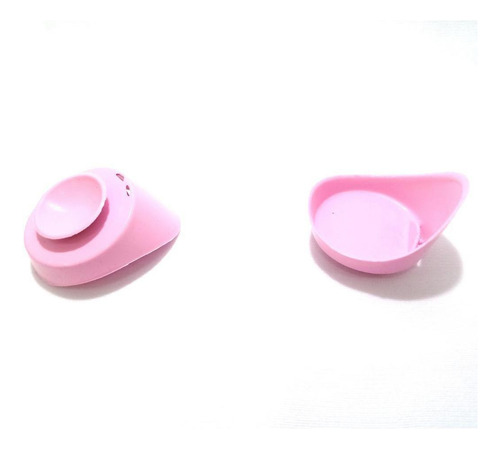 Tampão Para Olhos Infantil Silicone Lavável Rosa