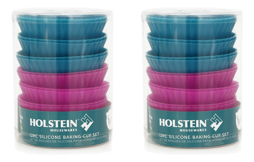 Set De 12 Tazas De Silicona Para Hornear Holstein Housewares