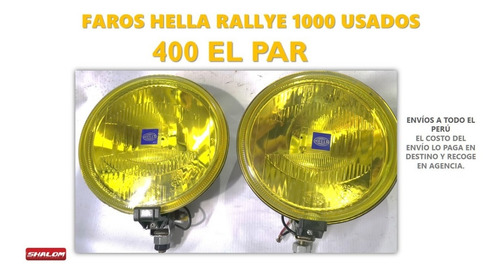 Neblineros Hella Rally 1000 Amarillos 