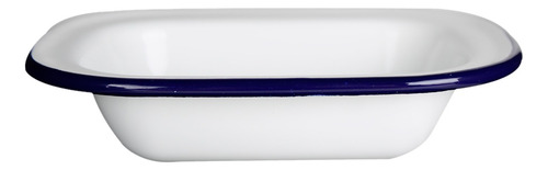 6 Mini Escofier Charola De Peltre 15x12 Cm 540 Ml Vencort Color Blanco
