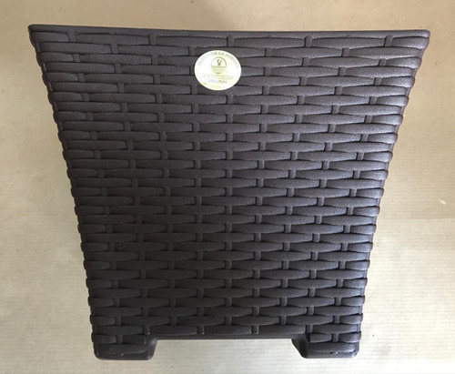 Maceta Rattan Cuadrada 38 X 38 Cm Original Ardilla