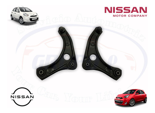  Par De Horquillas Delanteras March 2012 Al 2020 Nissan