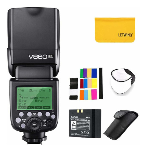 V860ii 2.4 Ttl Li On Bateria Para Camara Flash Speedlite T1