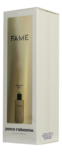 Perfume Fame Paco Rabanne Eau De Parfum 200 Ml Recargable