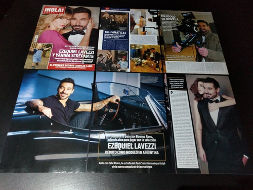 (ai055) Ezequiel Pocho Lavezzi * Recortes Revistas Clippings (Usado)