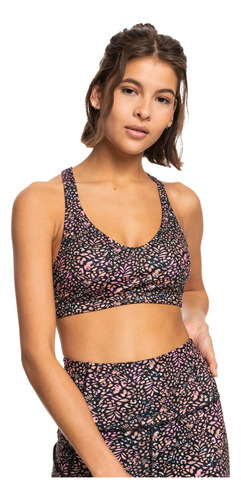 Top Deportivo Mujer Roxy Heart In To It Printed Fitness