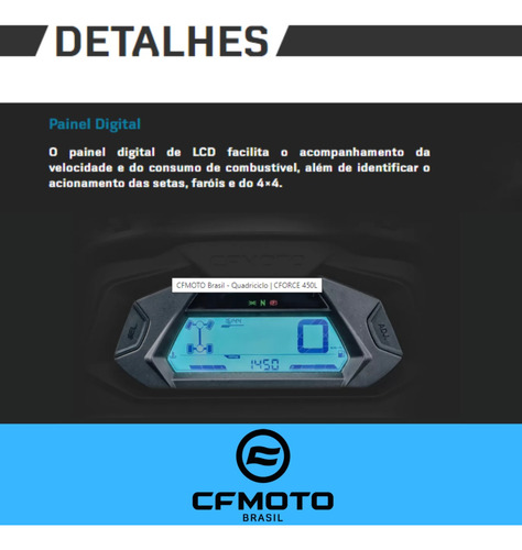 Quadriciclo 4x4 Cf Moto 450 L Ñhonda Polaris Canam Segway