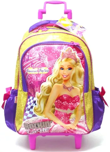 Mochila Barbie A Princesa e A Pop Star G Dourada - Compre Agora