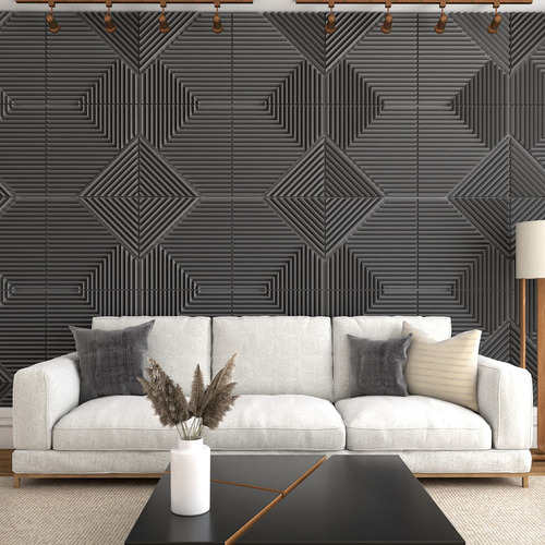 Imagem 2 de 10 de Kit 5m² Revestimento Autocolante Painel Ilove3d Luxo 50x50cm