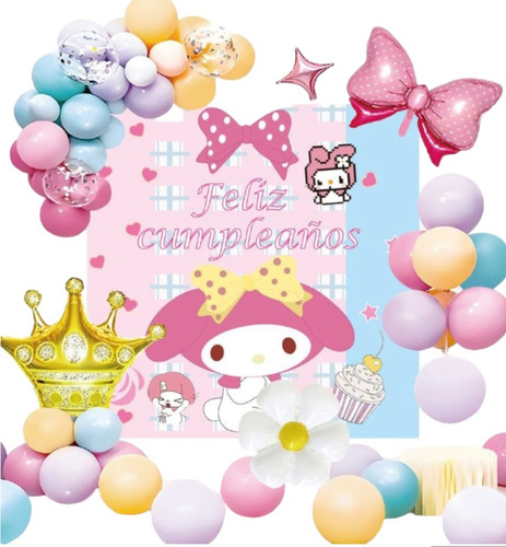 Decoración De Globos Para Cumpleaños My Melody