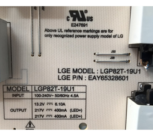 Kit Lg Ebt66509301 Eay65328601 6871l-6282a 82un8570puc (Usado)
