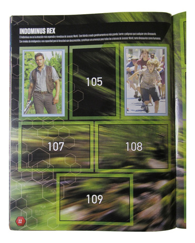 Álbum Jurassic World (usado Con 31 Lam) + 10 Sobres