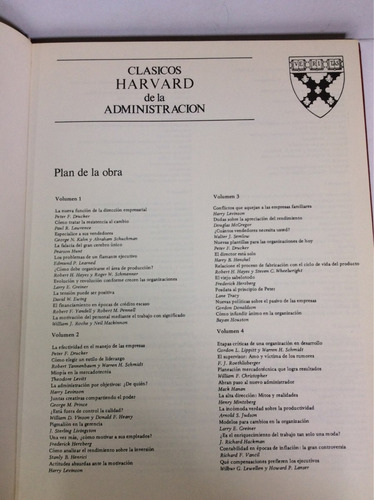 Imagen 3 de 6 de Clásicos Hardvard De La Administración