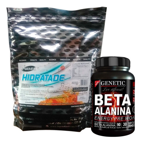 N1 Fuerza Energía Pre Entreno Hidratade Beta Alanina Genetic