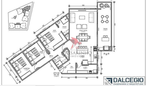 Imagem 5 de 13 de Apartamento Com 3 Dormitórios À Venda, 181 M² Por R$ 1.067.129,03 - Praia Da Cal - Torres/rs - Ap1613