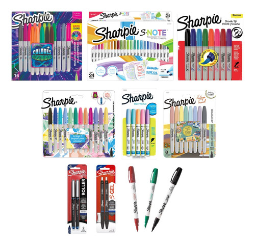 Kit 80 Sharpie Marcadores Pastel S-note Cosmicos Boligrafos