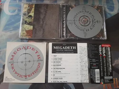 Cd Megadeth Cryptic Writings Japones C/ Obi + Sticker + B T