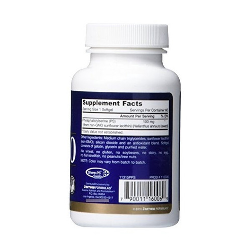 Jarrow Formulas Ps-100, El Cerebro Y De Soporte De Memoria,