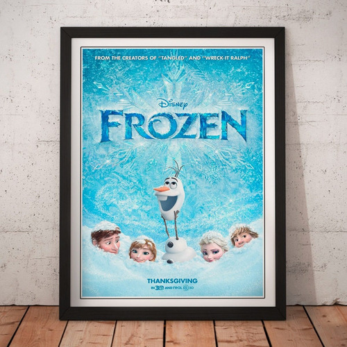 Cuadro Peliculas - Disney Frozen - Movie Poster Cine