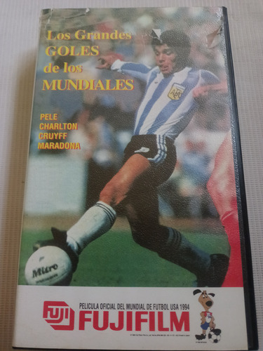 Película Vhs Los Grandes Goles De Los Mundiales Fujifilm 94