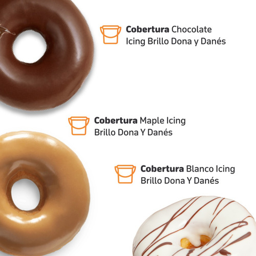 Coberturas Icing Para Donas American Donuts 4 Kg