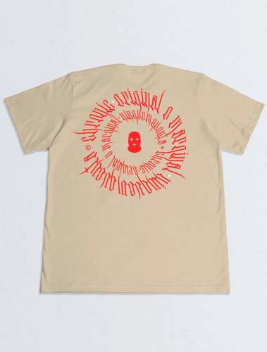 Camiseta Plus Size Chronic Tag Pirates Espiral - Creme
