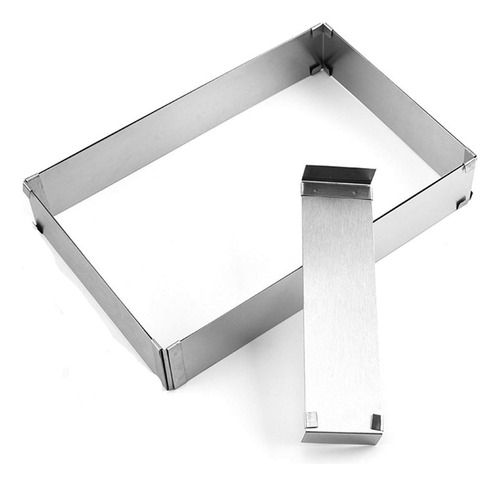 Molde De Acero Inoxidable Rectangular Para Horno Ajustable