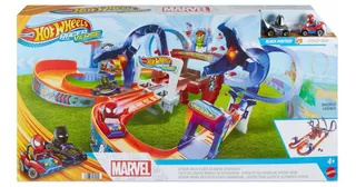 Hot Wheels Racerverse Circuito Telaraña De Spiderman Pista