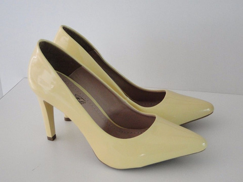 scarpin amarelo mercado livre