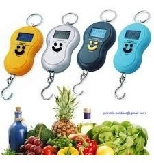 Imagen 4 de 7 de Pesa Digital Portatil Equipaje Maleta Romana Frutas 50 Kilos