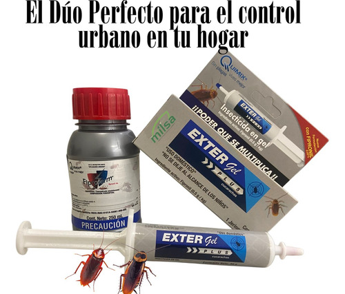 Control Cucarachas (exter Gel 30 Gr + Fiproterm 250 Ml)