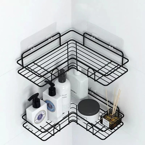 Imagen 6 de 10 de Estante Cesta De Ducha Organizador Pared Baño Anti Oxidable