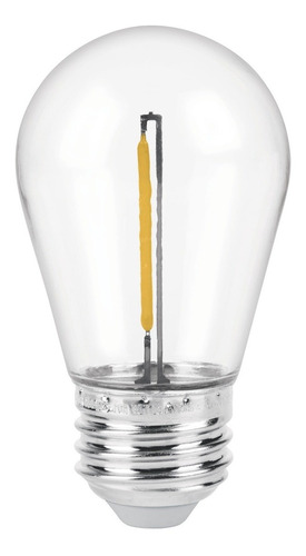 Lámpara Led S14 Con Filamento 1 W Luz Cálida, Caja, Volteck Color de la luz Luz cálida