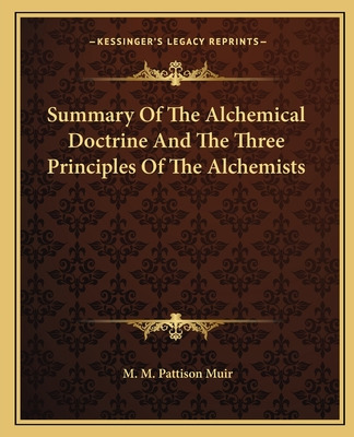 Libro Summary Of The Alchemical Doctrine And The Three Pr...