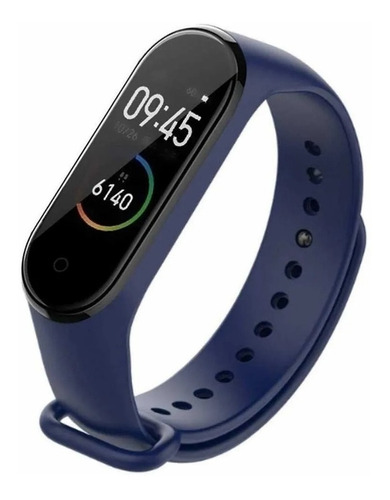 Imagen 1 de 1 de Smartwatch Nictom Smartwatch NT03 caja  negra, malla  azul de  silicona