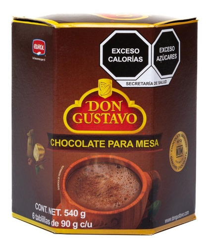 3 Piezas De Chocolate De Mesa (en Tablilla) 540g  