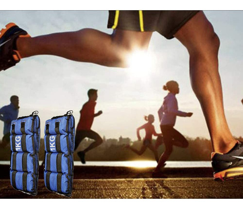 Pesas De Tobillo Ajustables Para Fitness, 2 Pack Totalmente