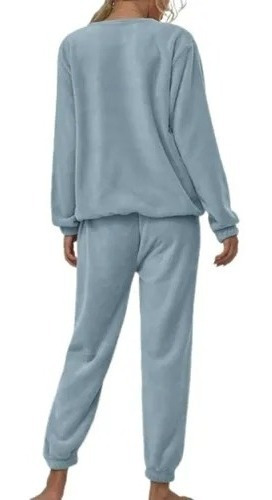 Pijama Mujer Micropolar. Flamengo. Dos Botones
