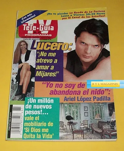 comprar Lucero Revista Tele Guia Yuri Daniela Romo Paulina Rubio
