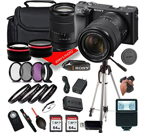 Kit Sony A6400 Con Lente 18-135mm, Tarjeta 128gb Y Accesorio