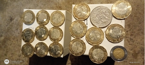 Monedas Mexicanas De 20$pesos Y 50$pesos Y De 5$pesos