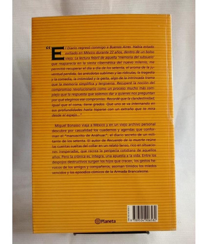 Imagen 2 de 3 de Diario De Un Clandestino. Miguel Bonasso - Editorial Planeta