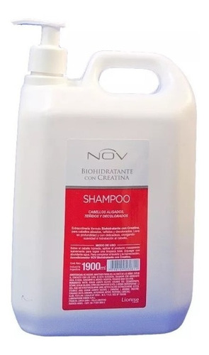 Nov Shampoo Biohidratante Con Creatina X 1900 Ml