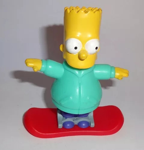 Muñeco Bart Simpson Snowboard Los Simpsons Burguer King