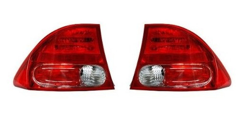 Par Juego Calaveras Honda Civic 2006 - 2008 4p Exterior Zry