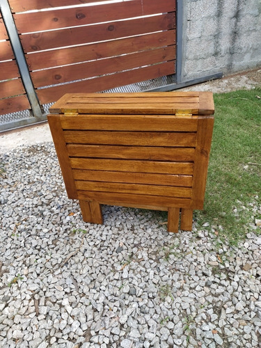 Mesa Plegable Con Alas Madera Jardín O Balcón