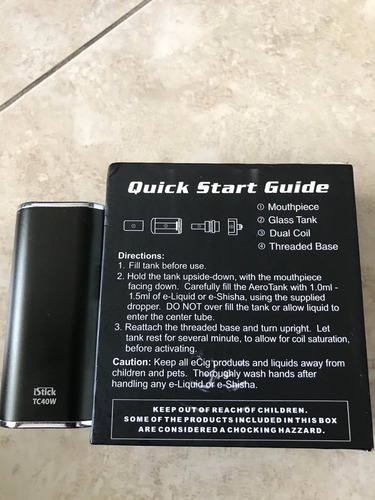 Imagen 4 de 6 de Vapeador Eleaf Istick 40w Con Tanque Kangertech