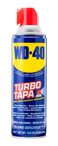 Wd-40 Turbo Tapa Lubricante Multiusos 374 Ml - Wd40