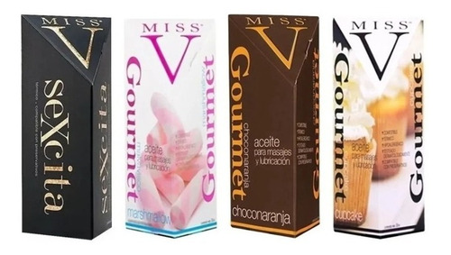 Aceite Miss V Lubricante Masajes Gel Intimo Combo Kit 4 Ud 